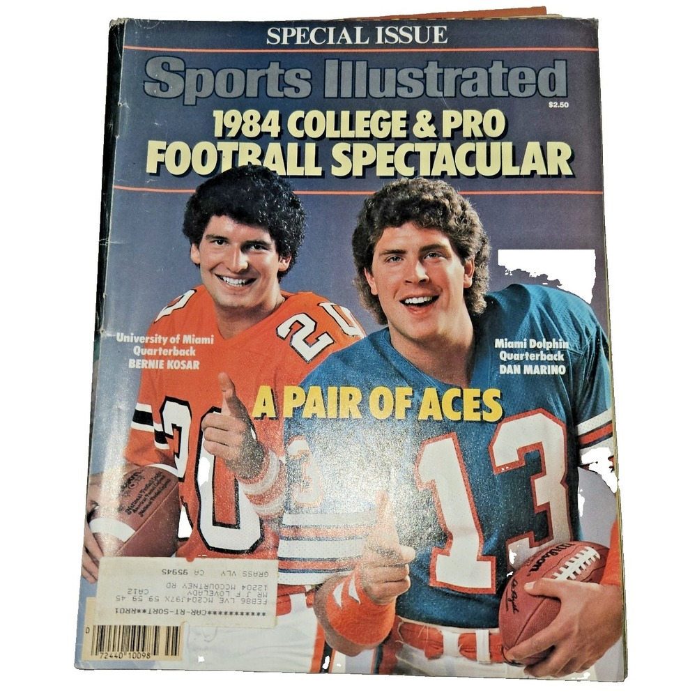 Dan Marino Bernie Kosar  SPORTS ILLUSTRATED September 5, 1984